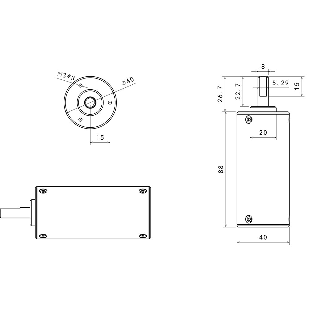 Apisqueen 12-24v 0-200rpm 4092 Ip68 Brushless DC Waterproof Motor, Gear motor for Rov/Boat/Underwater Thruster