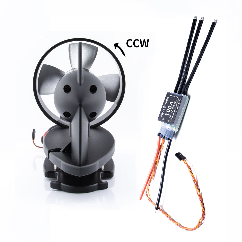 APISQUEEN 12-50 वी. यू 20 मानव रहित नाव/कयाक आदि के लिए भूजलरोधक थ्रुस्टर।