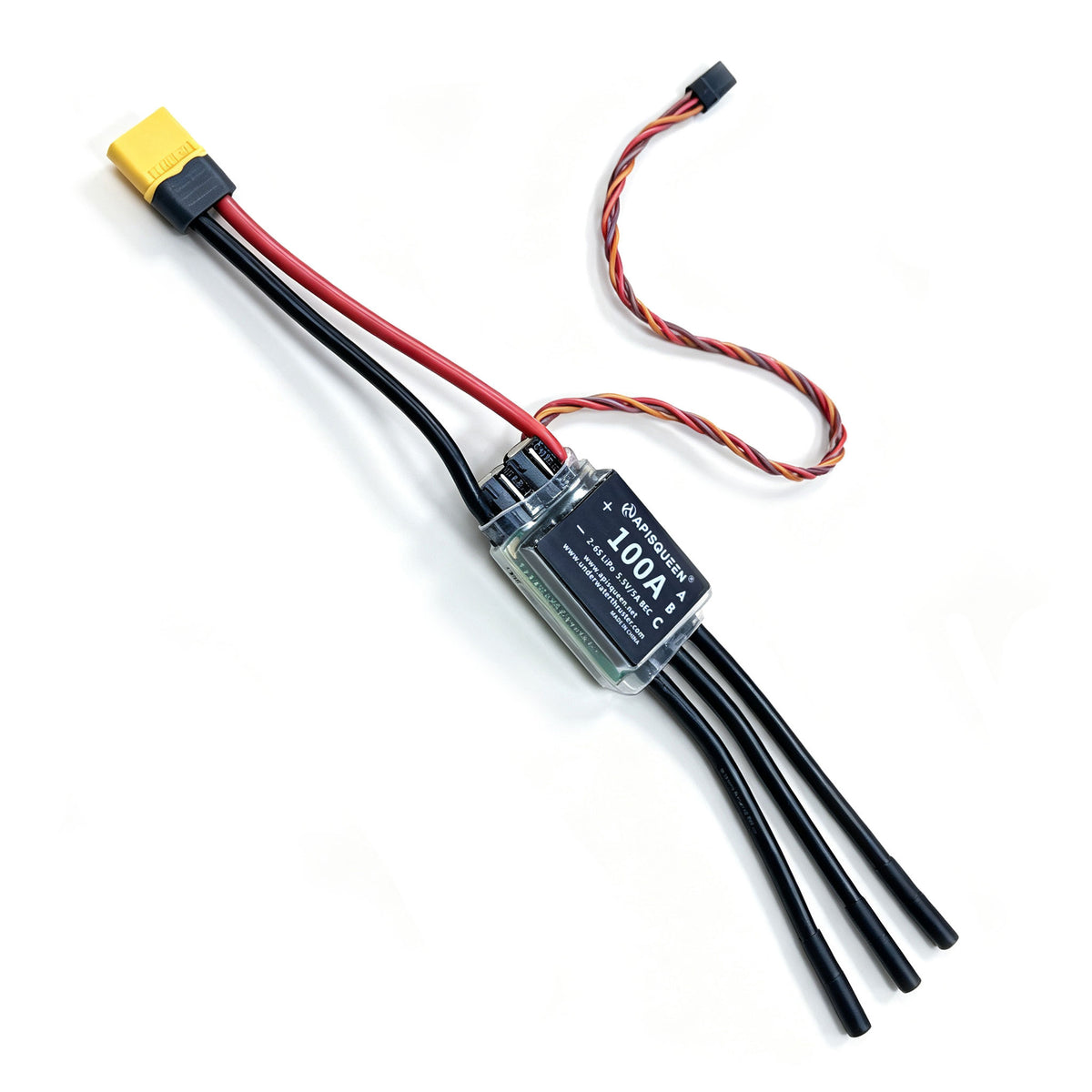 APISQUEEN 12-24V U5 brushless underwater thruster 7KG thrust, with 100A ESC, For inflatable boats/kayaks, etc.