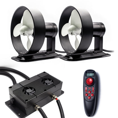APISQUEEN 24V/48V U35 Two SET of aluminum alloy underwater thrusters have 78 kg thrust, suitable for cruise ships/fishing boats, etc.