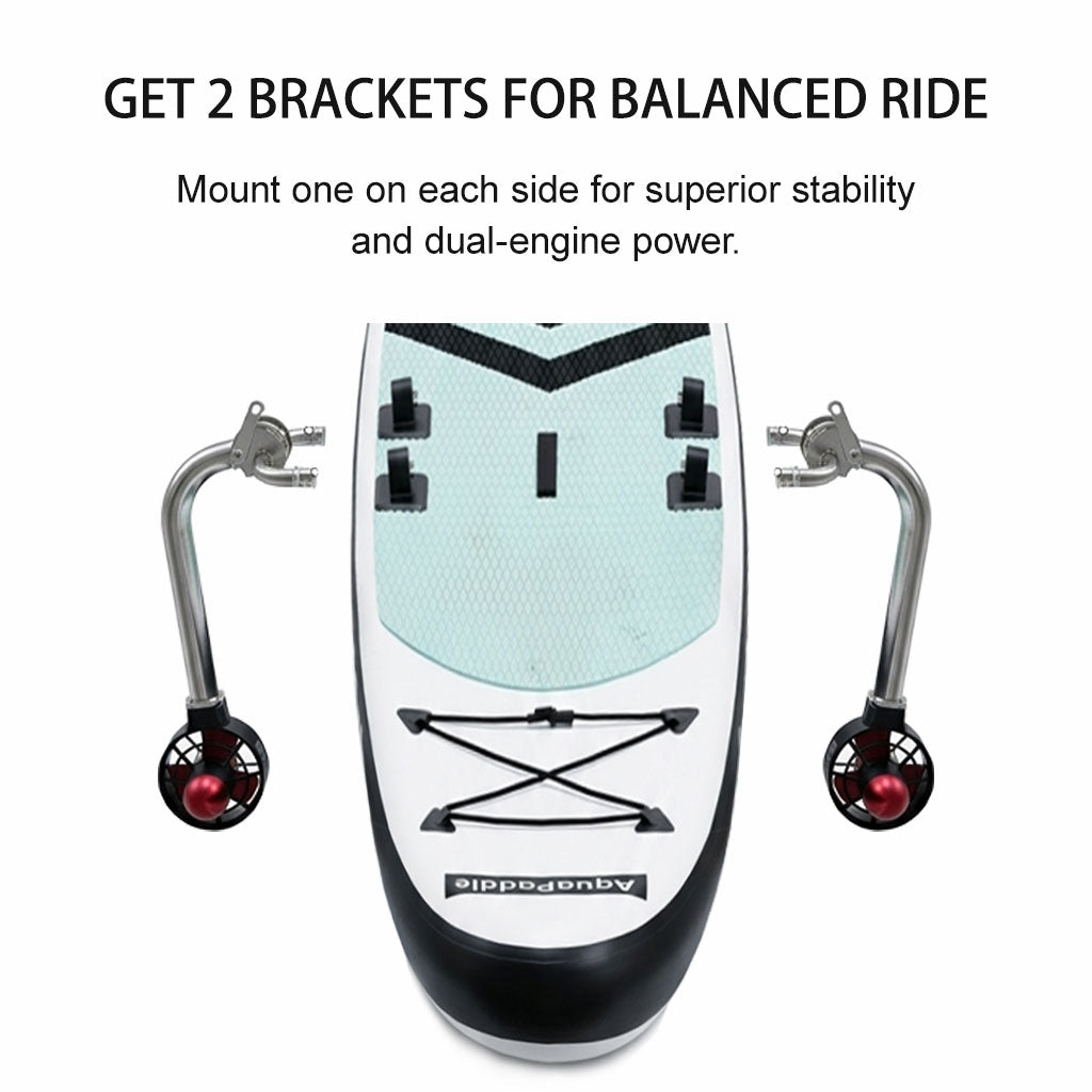 APISQUEEN U92 Pro Adjustable Stainless Steel Underwater Thruster Mount for Shallow Water – Suitable for Kayaks, SUPs, and Inflatable Boats