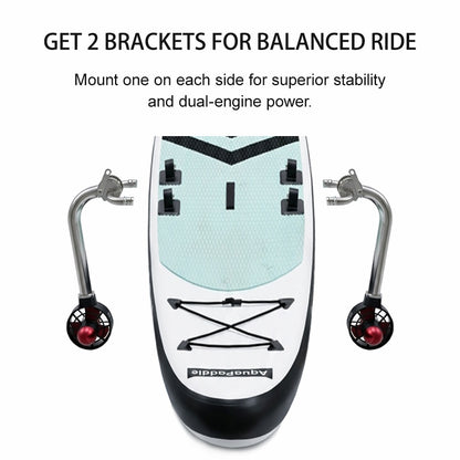 APISQUEEN U92 Pro Adjustable Stainless Steel Underwater Thruster Mount for Shallow Water – Suitable for Kayaks, SUPs, and Inflatable Boats