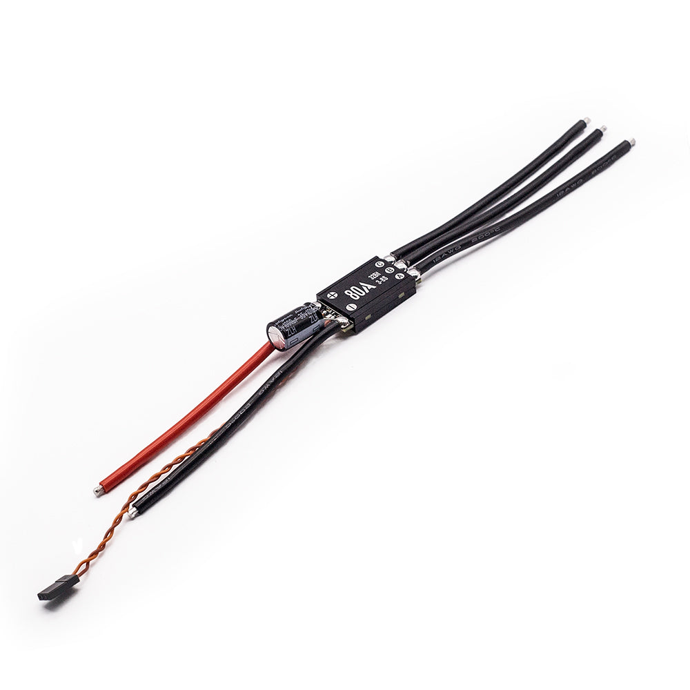 APISQUEEN 2-8S Feather 80A ESC waterproof metal housing, adjustable parameters, suitable for underwater thrusters, waterproof motors