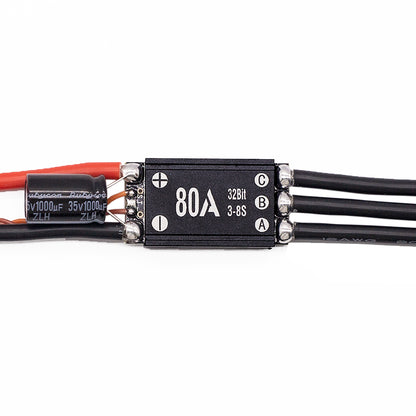 APISQUEEN 2-8S Feather 80A ESC waterproof metal housing, adjustable parameters, suitable for underwater thrusters, waterproof motors