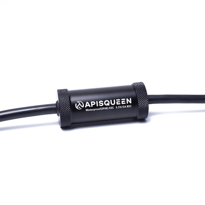 APISQUEEN Waterproof Brushless Bi-Directional ESC 100A ESC 2-6s with 5.5v 3A BEC for underwater thruster motor RC boat