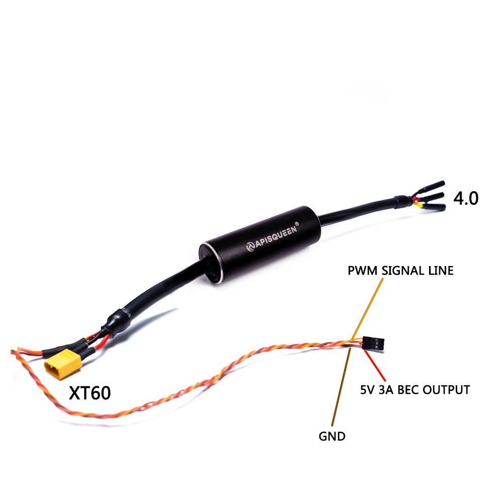 APISQUEEN Waterproof Brushless Bi-Directional ESC 100A ESC 2-6s with 5.5v 3A BEC for underwater thruster motor RC boat