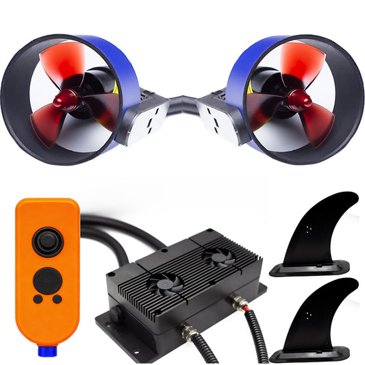 ApisQueen U5 Upgraded 12V/24V Underwater Thruster Set with Fan