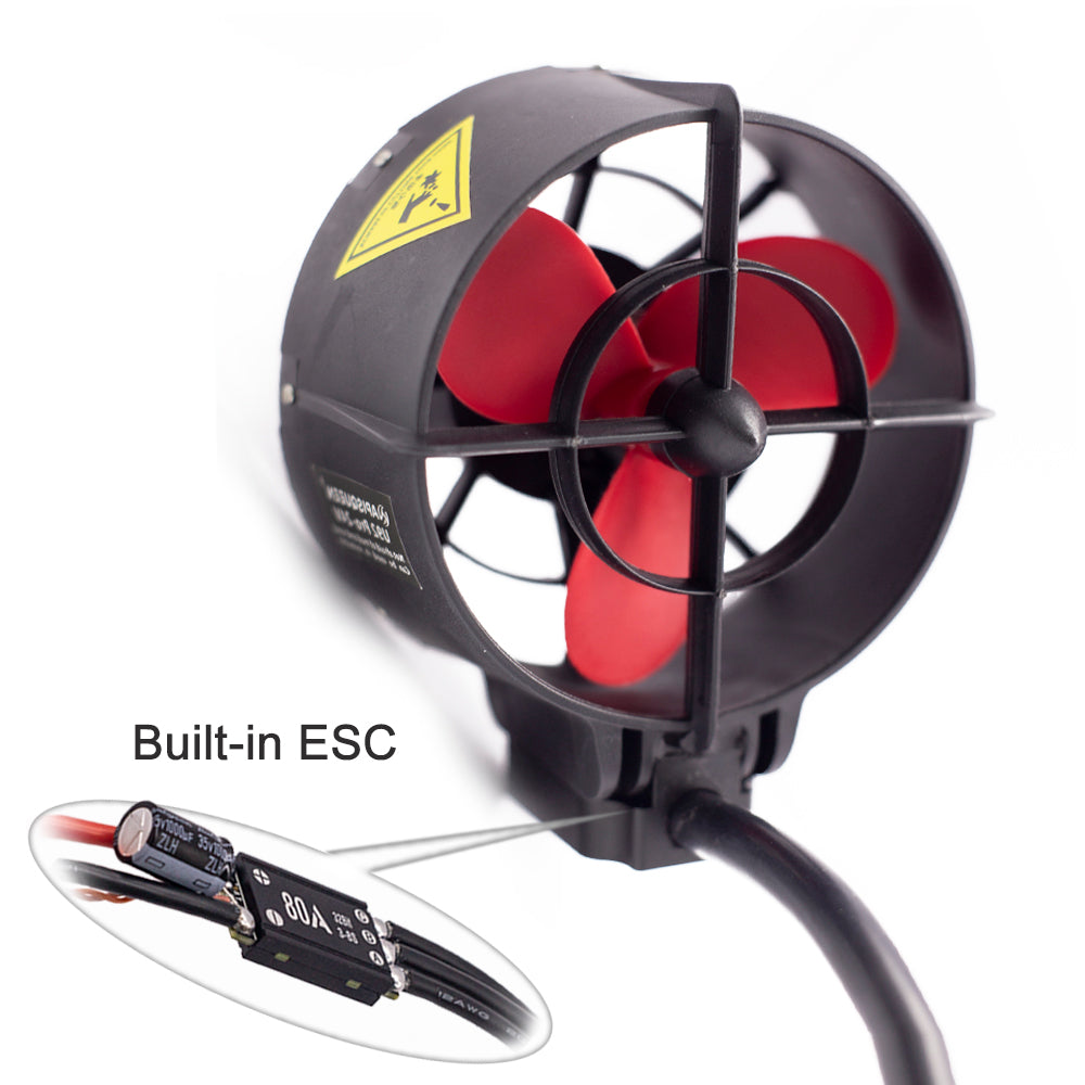 APISQUEEN 24V U92 Pro Mud and Sand Repellent, Corrosion Resistant, for Kayak/Paddleboard Propulsion